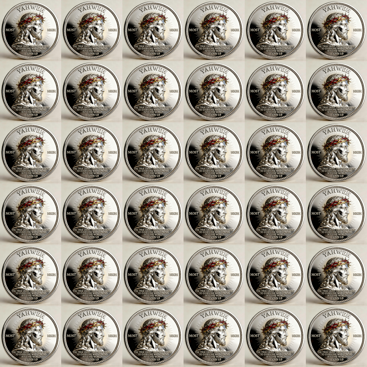 🏆Flash Sale 60% OFF - 🙏“Yahweh – The Living Light” Faith Commemorative Coin