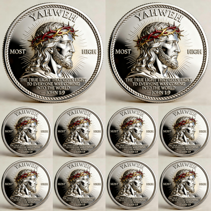 🏆Flash Sale 60% OFF - 🙏“Yahweh – The Living Light” Faith Commemorative Coin