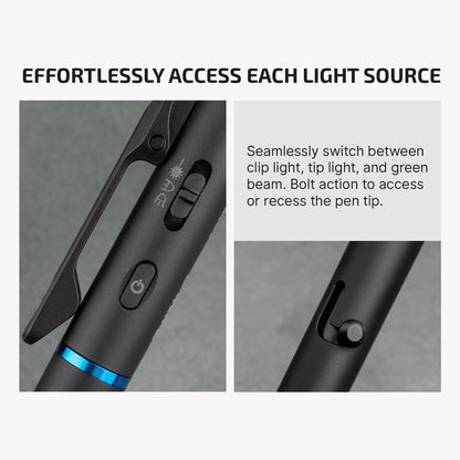 🎉🎉O'Pen 3 Multifunctional Pen Light with 120 Lumens & Green Laser