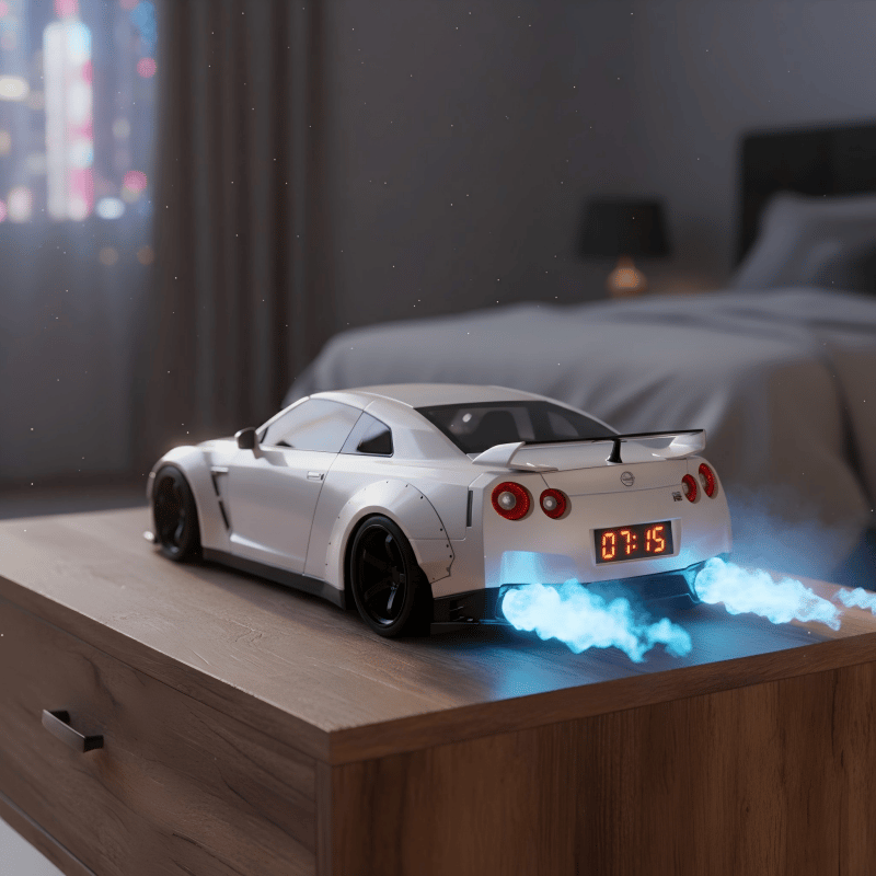 🎁Last Day 50%OFF⏰ Hypercar Alarm Clock🏎️Realistic Engine & Light Effects